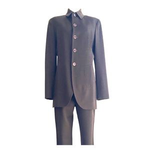 Jean Paul Gaultier brown pant suit 42 44